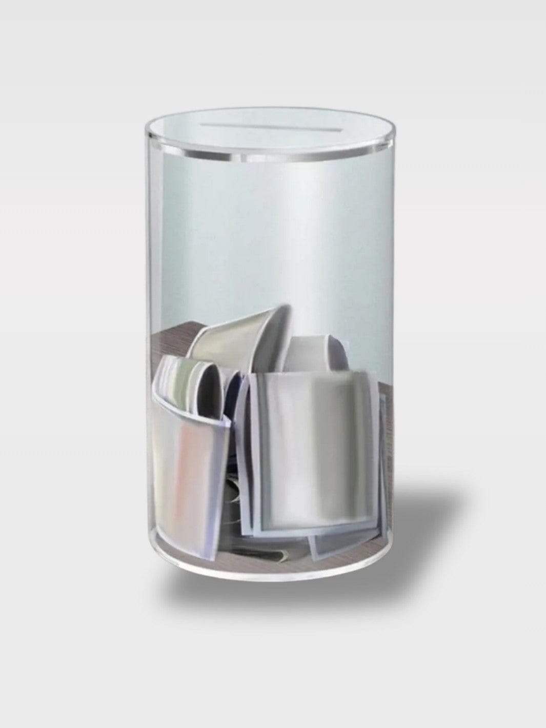 Tirelire en Acrylique Transparente | Pot Rond Chic