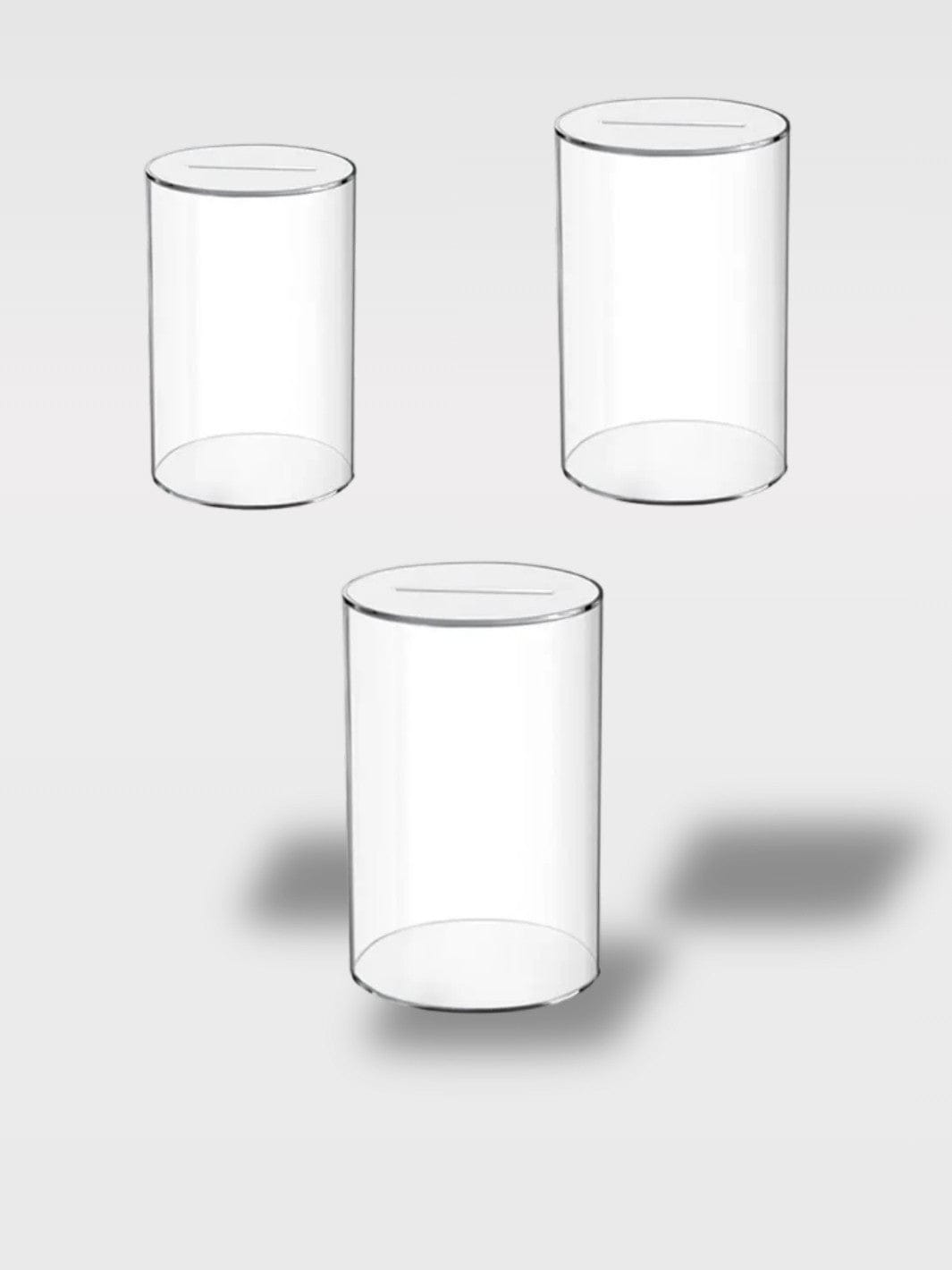 Tirelire en Acrylique Transparente | Pot Rond Chic