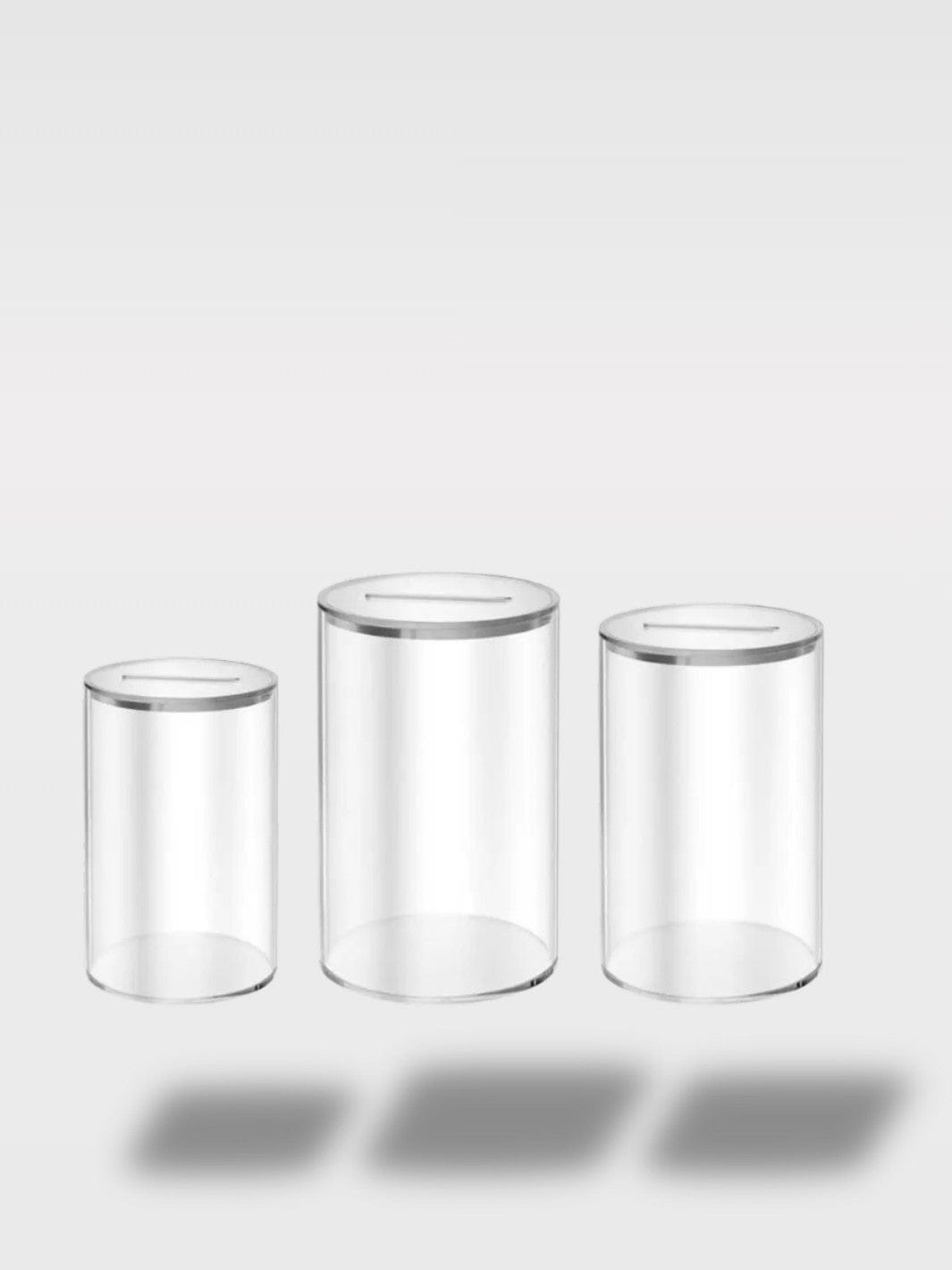 Tirelire en Acrylique Transparente | Pot Rond Chic