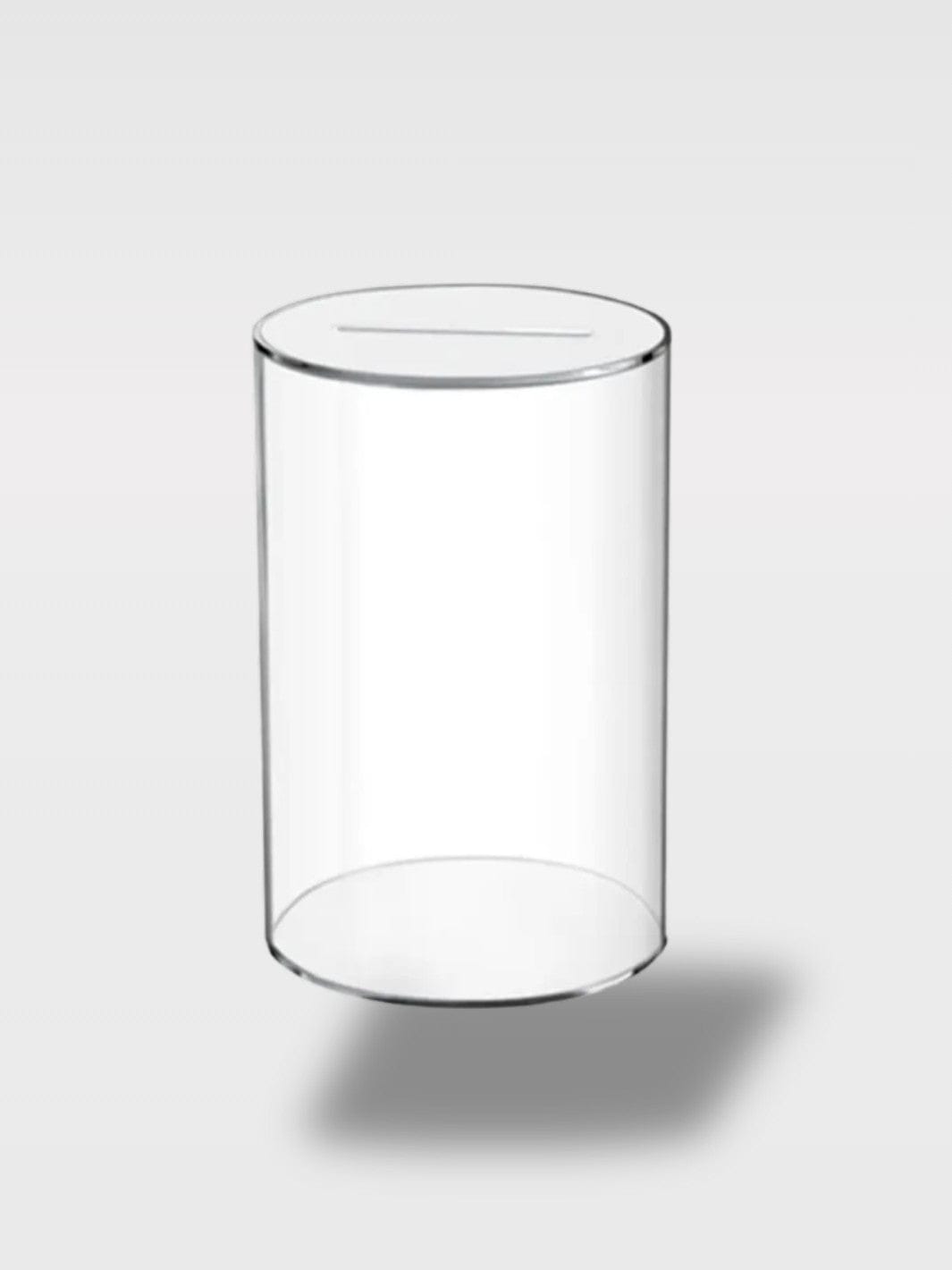 Tirelire en Acrylique Transparente | Pot Rond Chic Cléo Junior – 8 x 13 cm