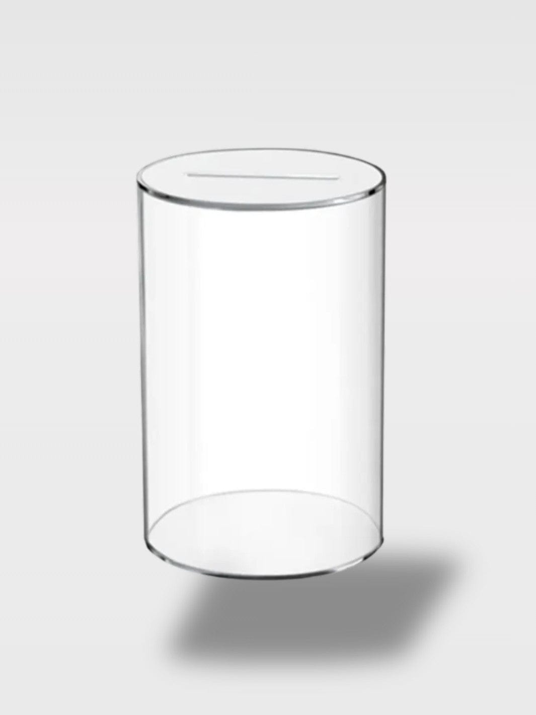 Tirelire en Acrylique Transparente | Pot Rond Chic Cléo Sénior – 9 x 15 cm