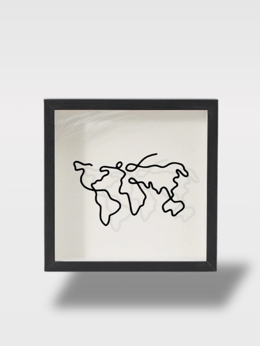 Tirelire en Bois Voyage | Cadre Transparent Chic Milo Sénior – Noir 29 x 29 cm