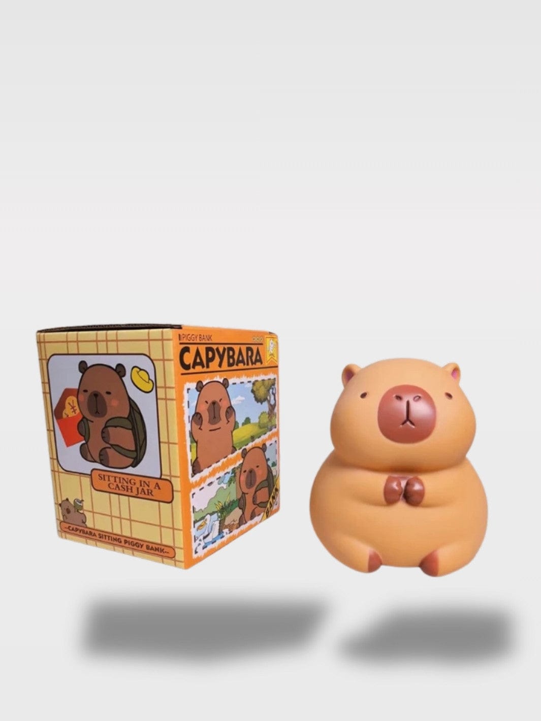 Tirelire En Forme D’Ours Capybara | Le Compagnon Zen Capy Potter – Marron Clair