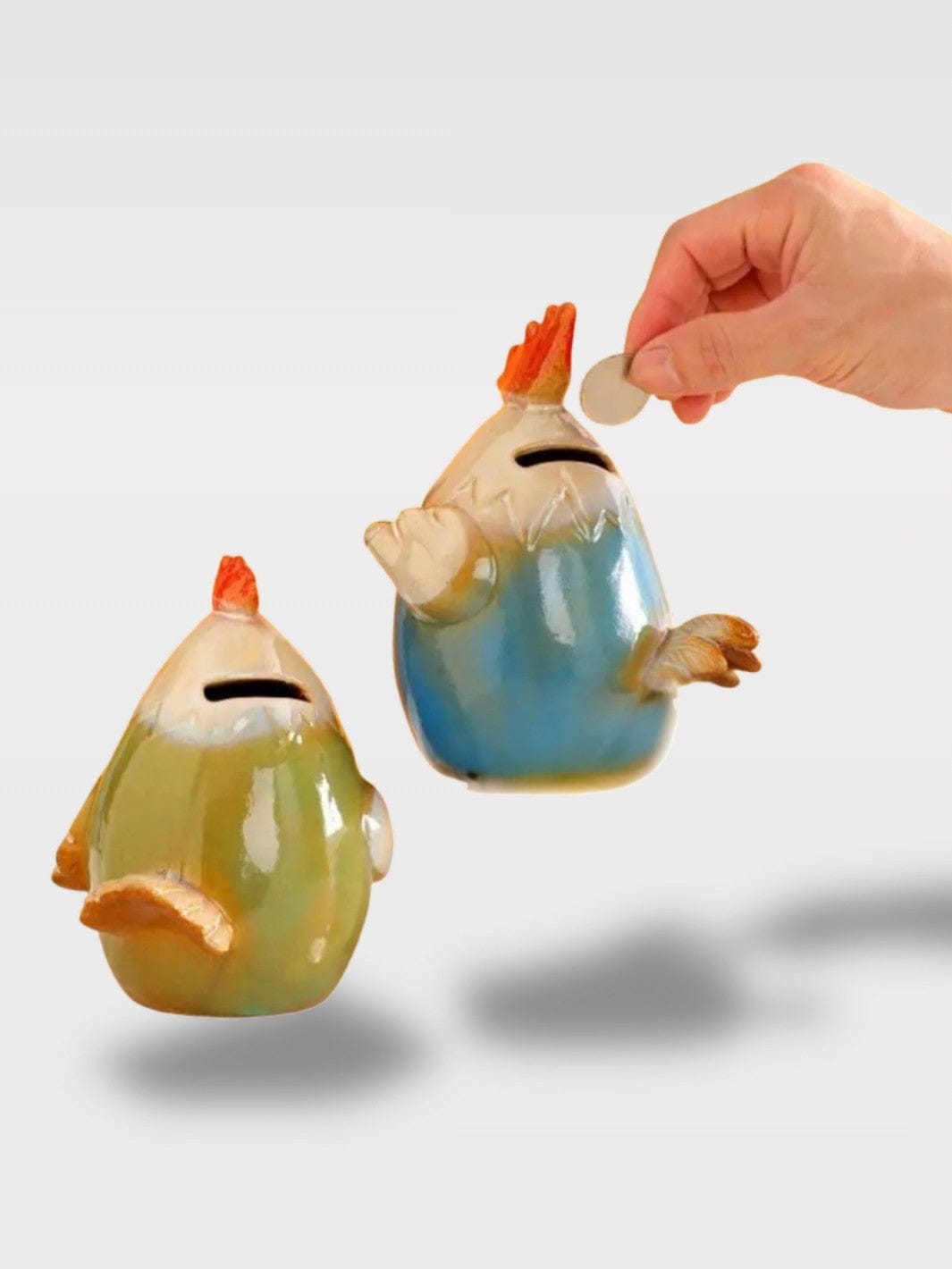 Tirelire en Forme de Poule en Céramique | Duo Original