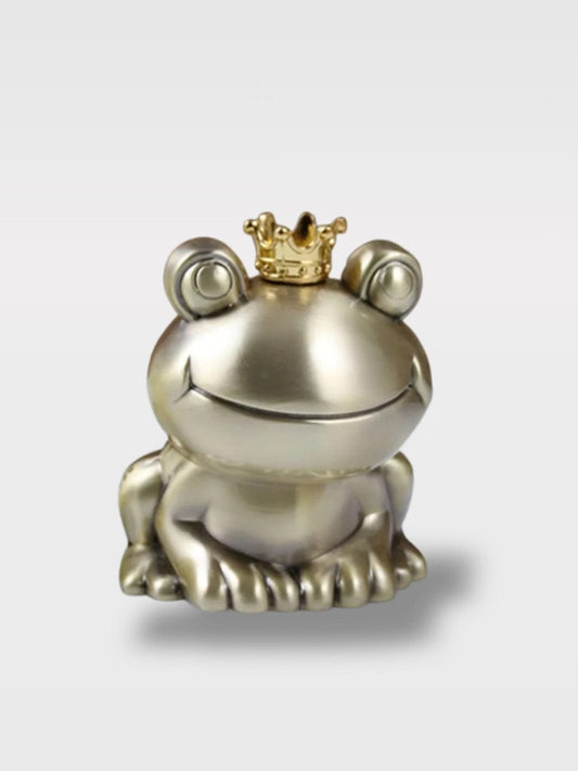 Tirelire Grenouille Couronne En Métal | Trésor Royal