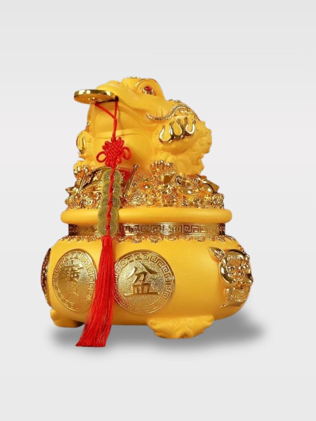 Tirelire Grenouille Grand Format | Porte-Bonheur Feng Auréa Junior – Doré 22 x 18 x 23 cm