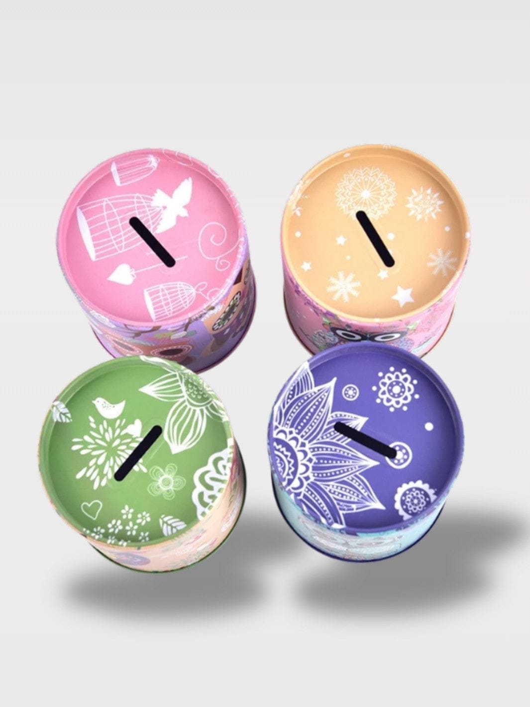 Tirelire Hibou Métal Coloré | Boîte Mini Tonneau Kawaii