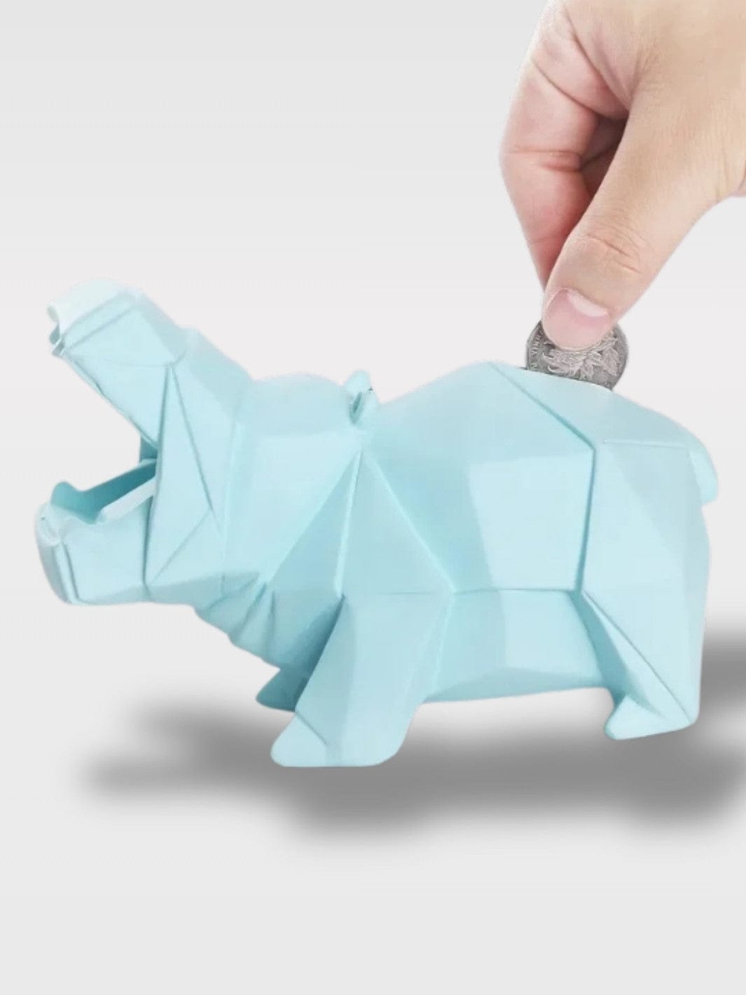 Tirelire Hippopotame Origami Design | Déco Moderne