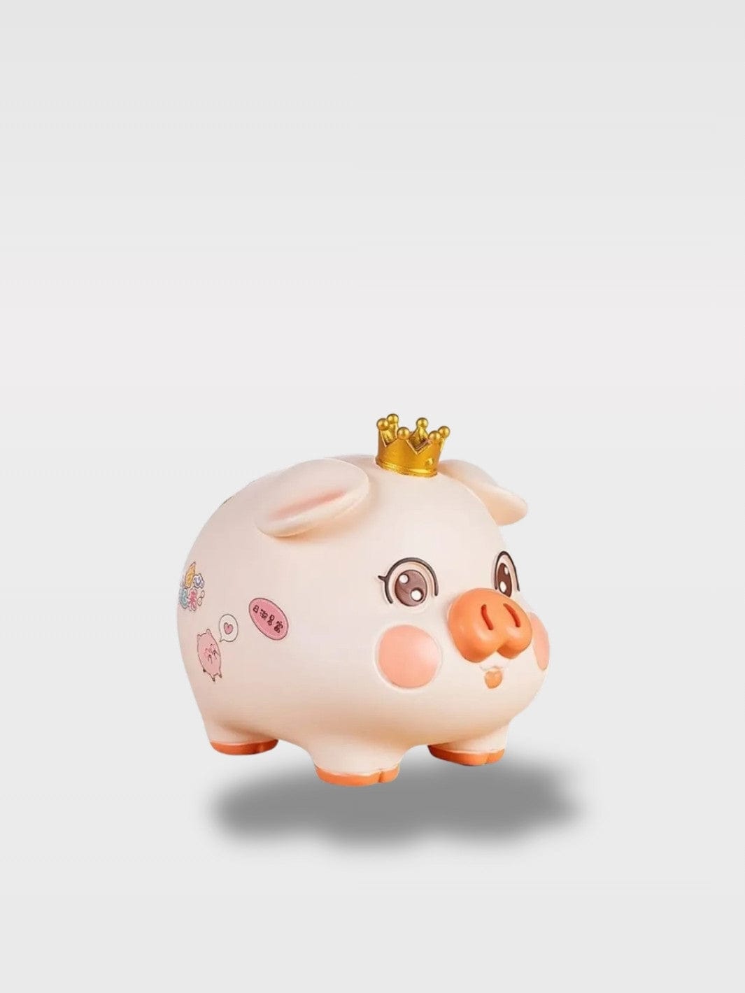 Tirelire Incassable Cochon Bébé | Fun et Sécurisée Rico Bébé – Cochon Couronne 13.5 x 16 x 12.5 cm