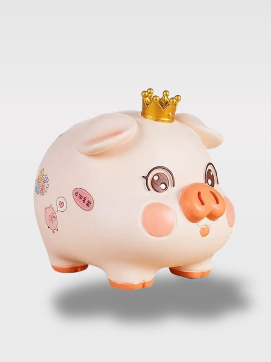 Tirelire Incassable Cochon Bébé | Fun et Sécurisée Rico Sénior – Cochon Couronne 19.5 x 24 x 18 cm