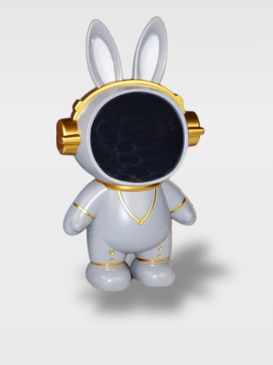 Tirelire Lapin Astronaute | Compagnon Cosmique d’Enfant Loukas – Lapin Gris