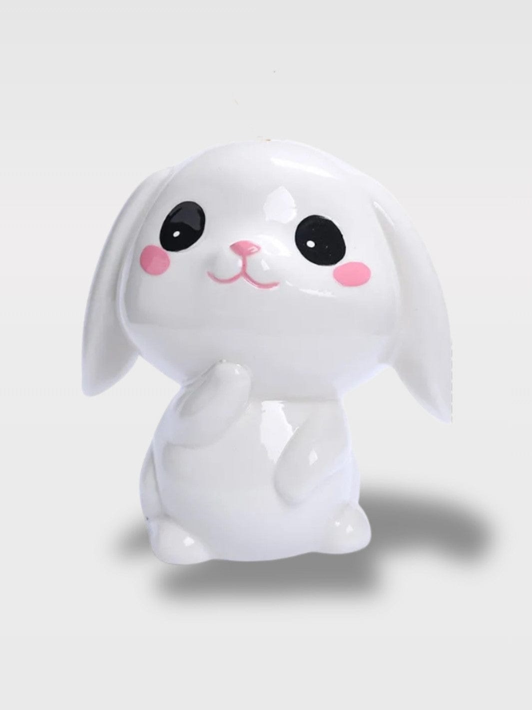 Tirelire Lapin Blanc | Trésor Doux et Lumineux Maxence – Lapin Oreille vers le Bas 11.2 x 10.4 x 7.5