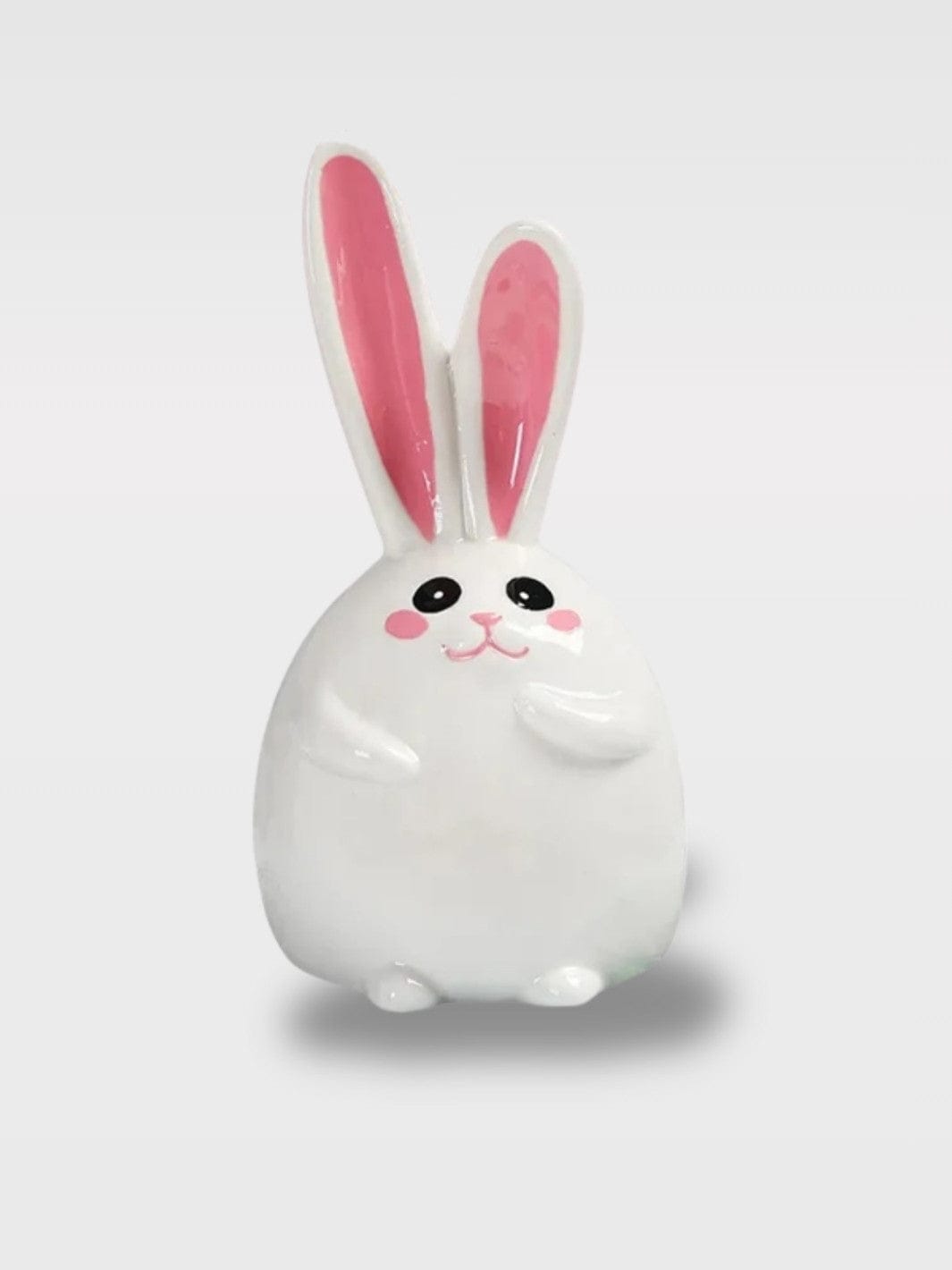 Tirelire Lapin Blanc | Trésor Doux et Lumineux Turan – Lapin Grande Oreille vers le Haut 15.5 x 8 x 8.1 cm