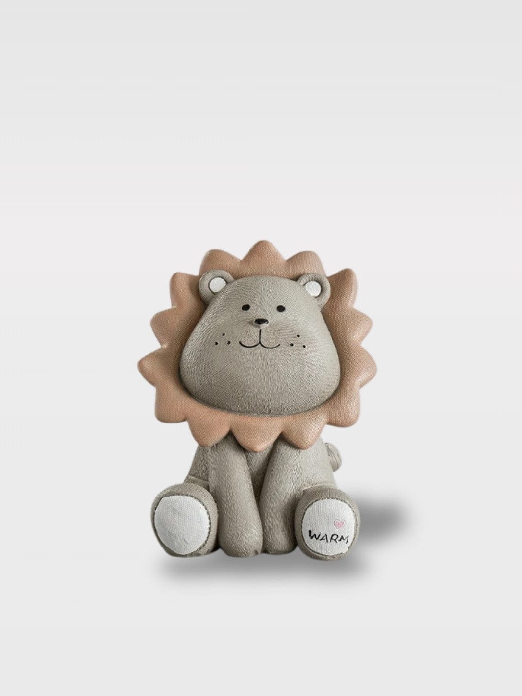 Tirelire Lion Enfants | Trésor Sauvage et Amusant Mathias Junior – Gris 13 x 12 x 17 cm