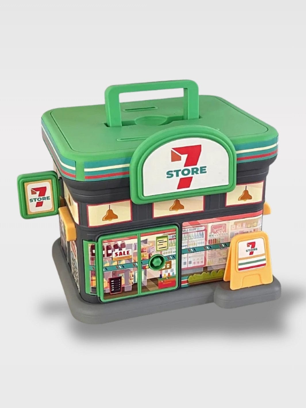 Tirelire Magasin | Comptoir Miniature À Offrir Magasin Seven Eleven