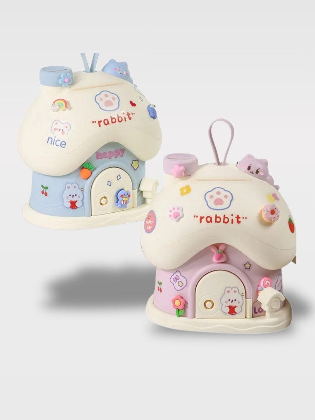 Tirelire Maison Animaux Colorées | Stickers Offerts