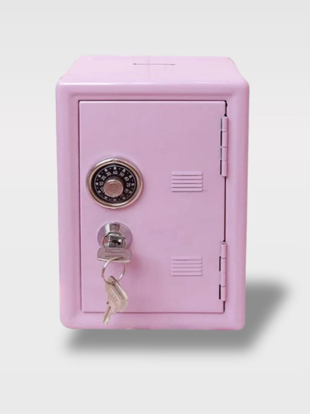 Tirelire Mini Coffre-Fort 2 en 1 | Sécurisée et Pratique Glycine – Rose
