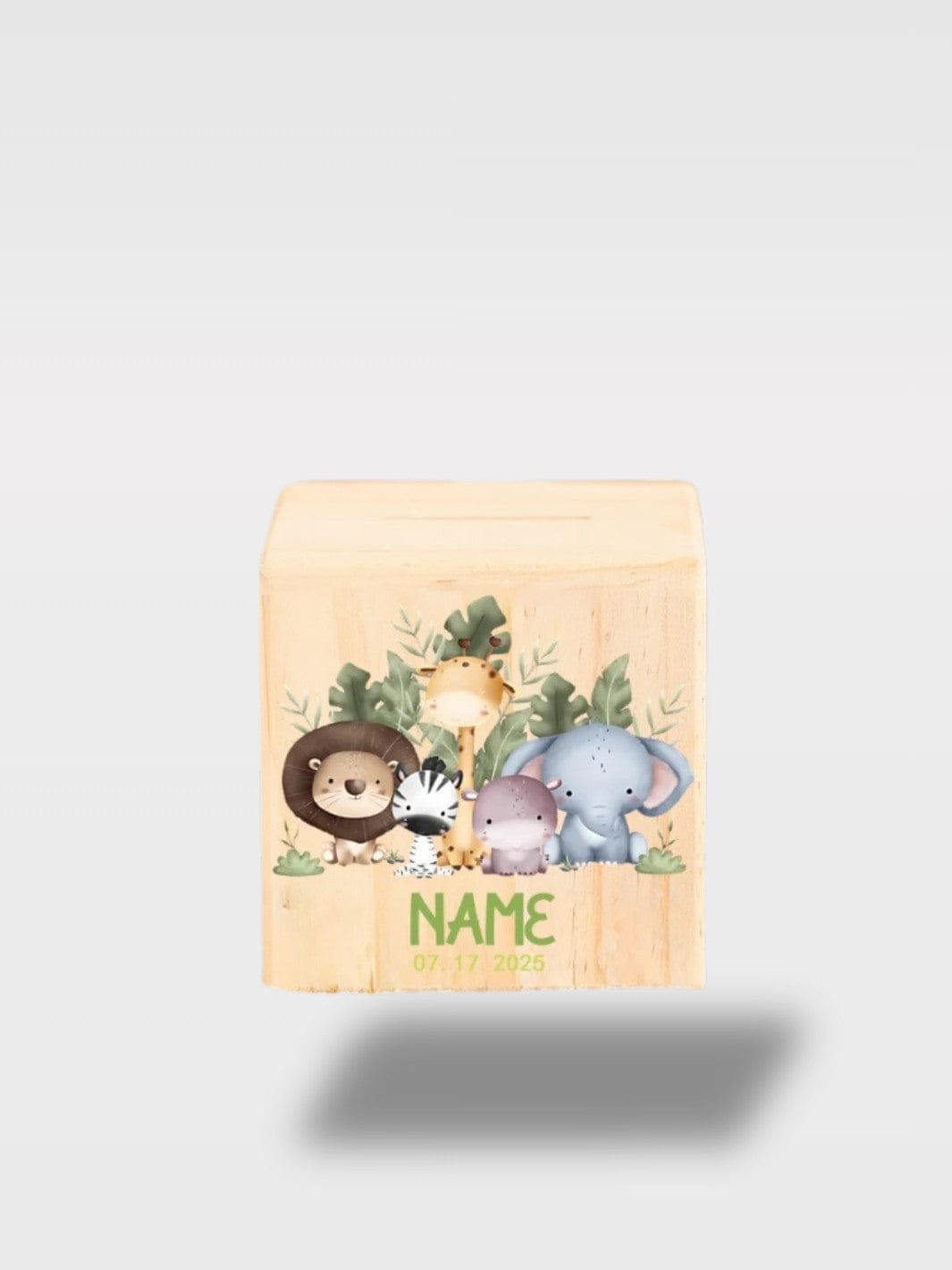 Tirelire Naissance Personnalisée Féerique | Bois Lumineux 💫