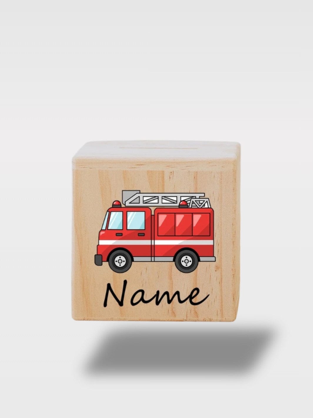 Tirelire Personnalisée Garçon Bois | Véhicule Flamy 🚒