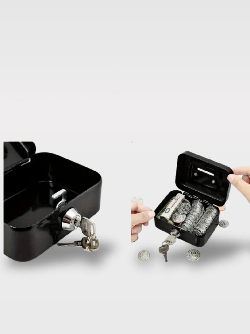 Tirelire Petit Coffre-Fort Portable à Clé | Sécurisée