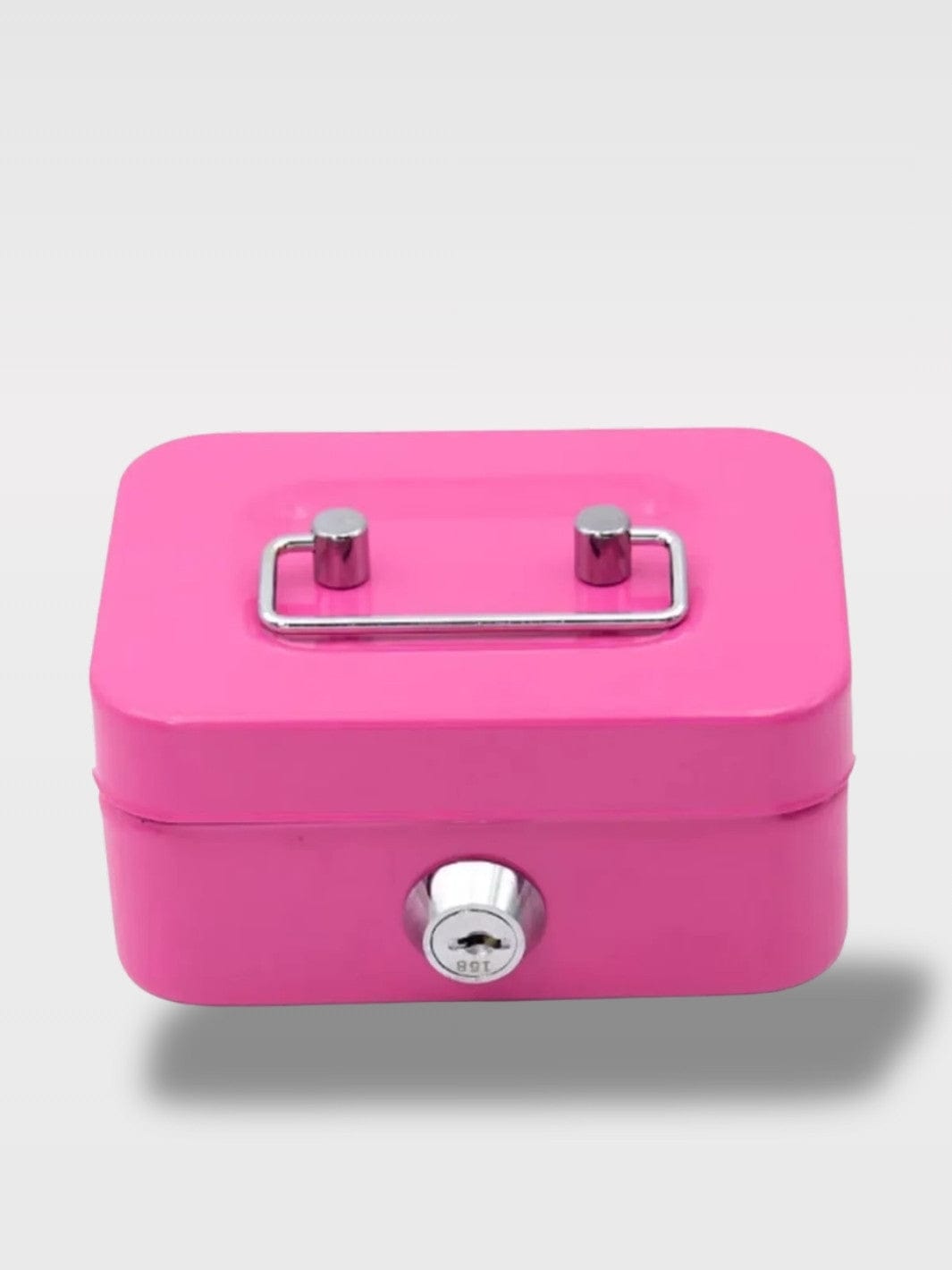 Tirelire Petit Coffre-Fort Portable à Clé | Sécurisée Ruby – Rose