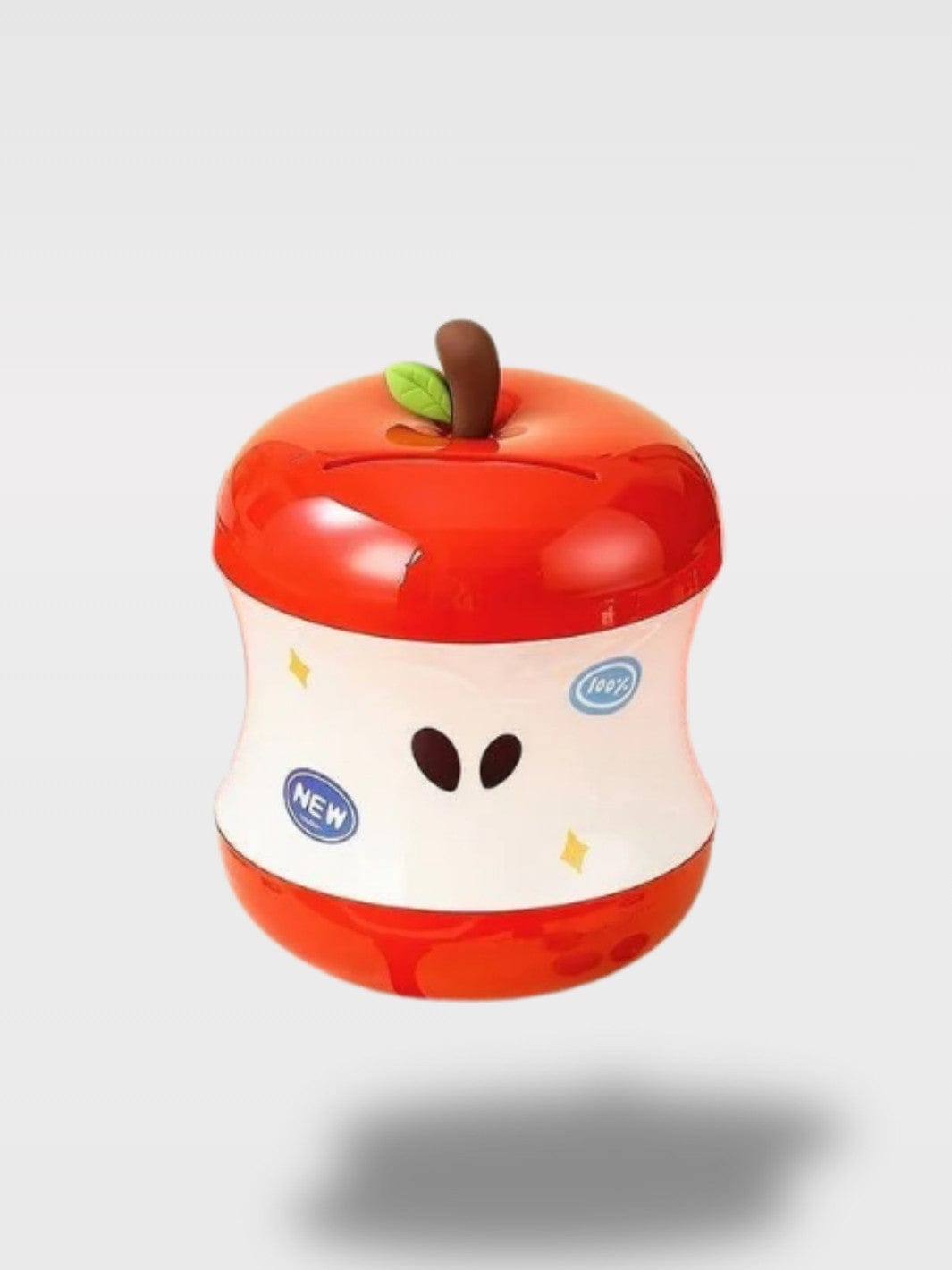Tirelire Pommes | Vert ou Rouge avec Autocollants Rubi – Rouge