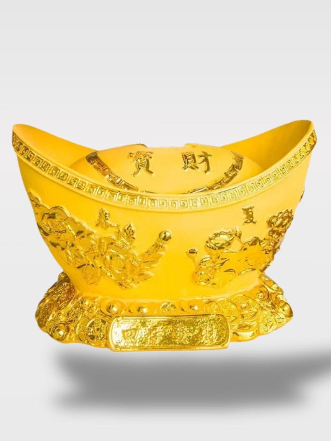 Tirelire Porte-Bonheur Lingot D’Or | Élégance Et Chance Le Trésorier Sénior – 26 x 18 x 17 cm
