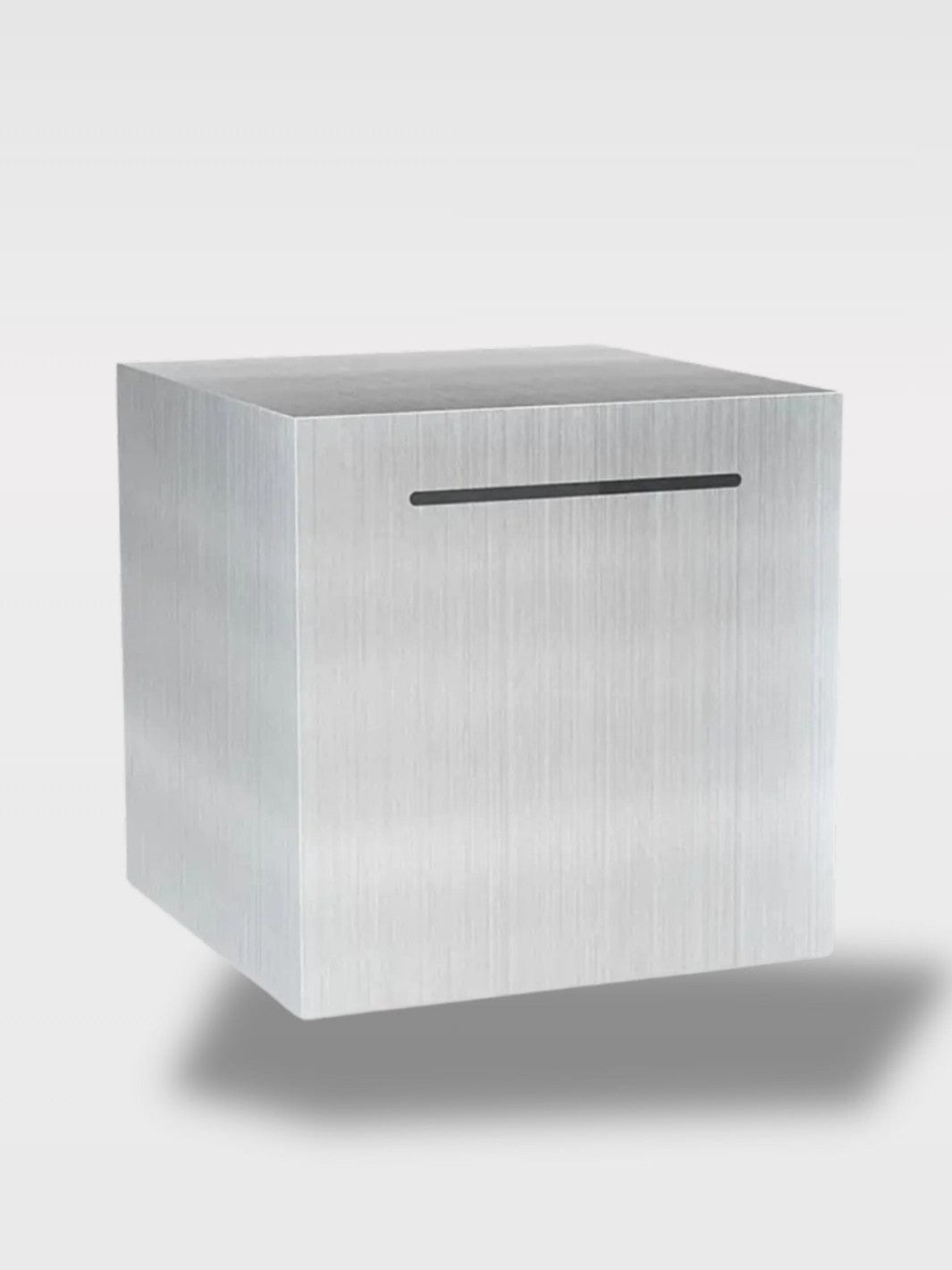 Tirelire Réutilisable Acier Inoxydable | Boîte Pratique Le Gardien d'Acier – 20 cm