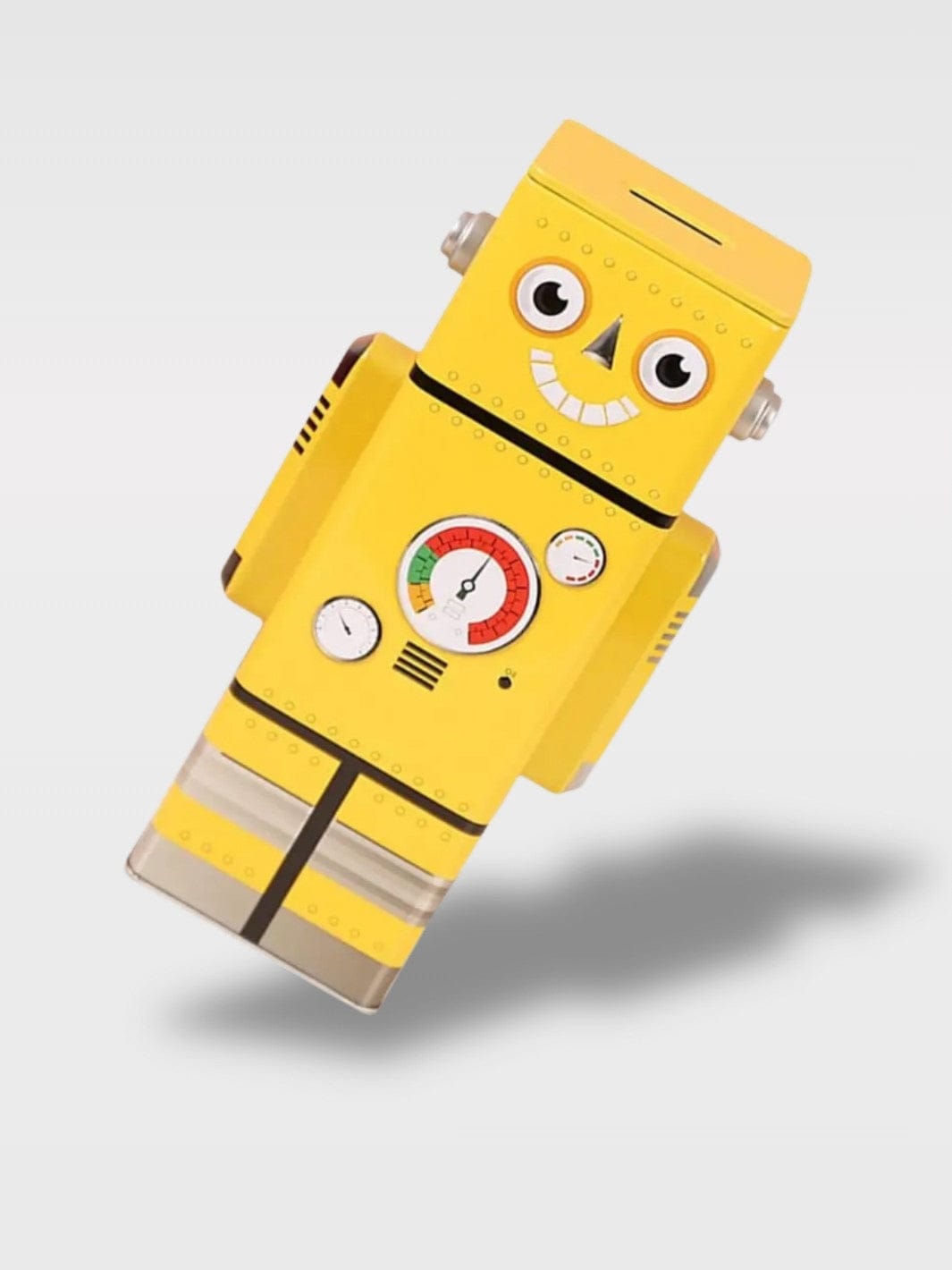 Tirelire Robot Design | Jaune, Gris ou Bleu Ciel Zippy – Jaune