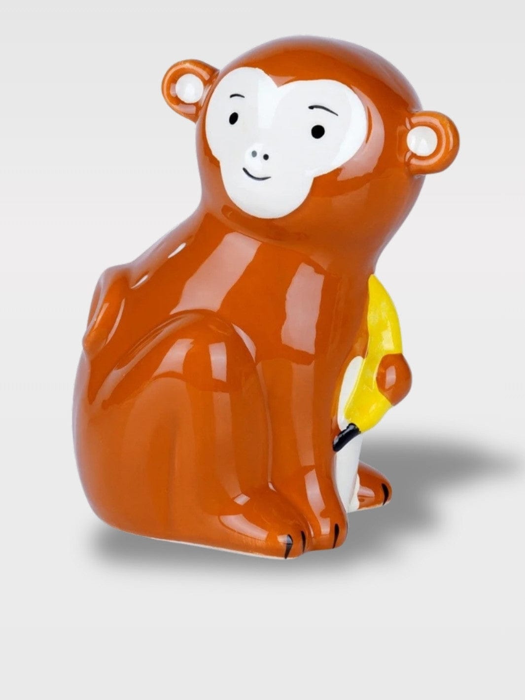 Tirelire Singe Orange en Céramique | Idée Cadeau Fun