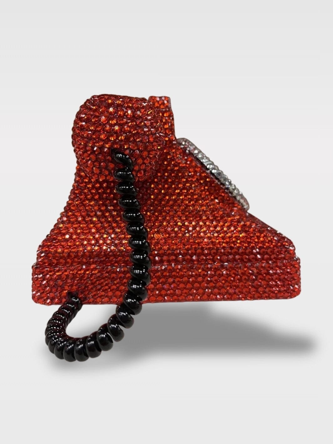 Tirelire Téléphone Ancien Strass Rouge | Chic Rétro