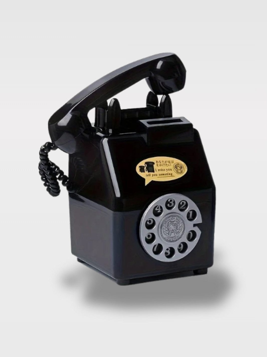 Tirelire Téléphone Vintage | Déco Rétro et Économies Nyx – Téléphone Noir