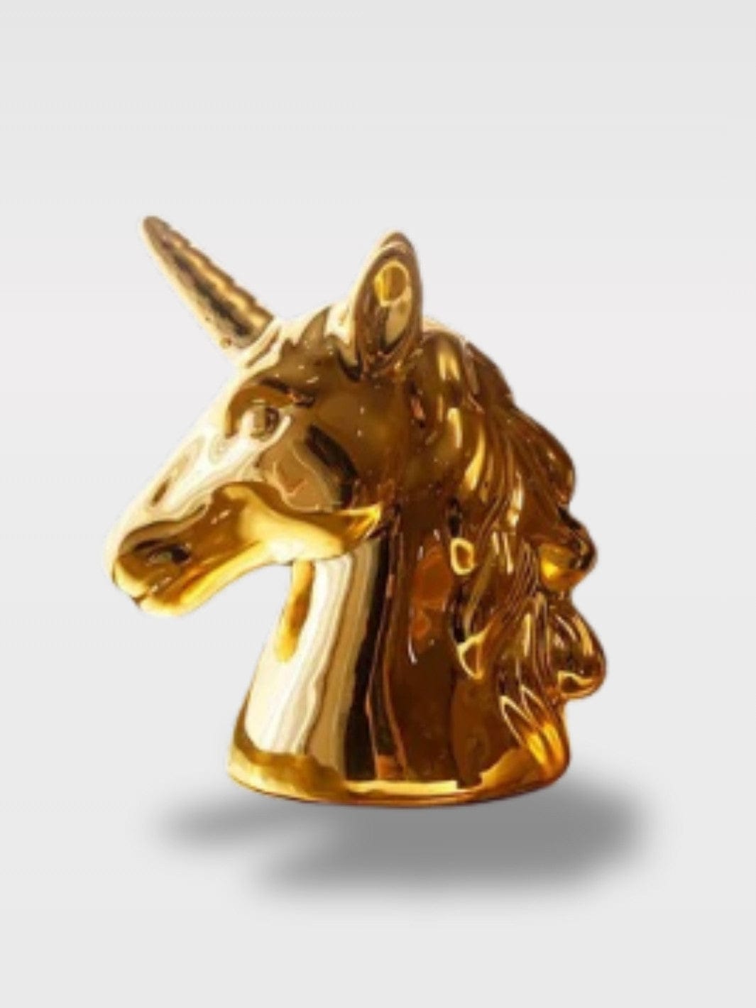 Tirelire Tête De Licorne En Céramique | Objet Féérique Chloé – Licorne Doré