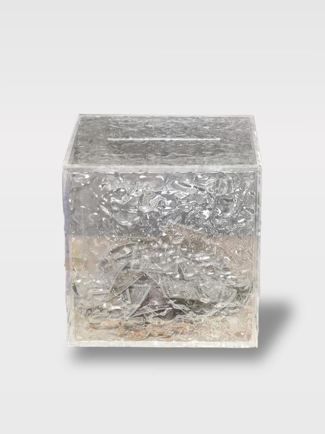 Tirelire Transparente Sans Ouverture | Style Diamant