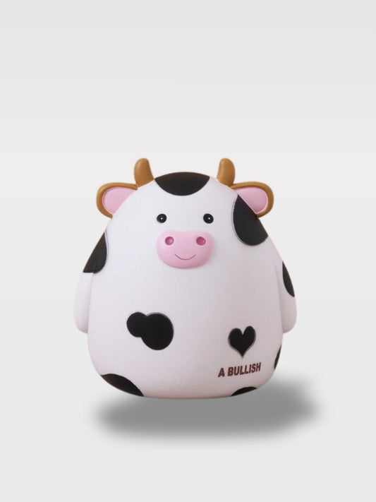 Tirelire Vache Originale | Compagnon Champêtre Blanche  – 15 x 16 cm