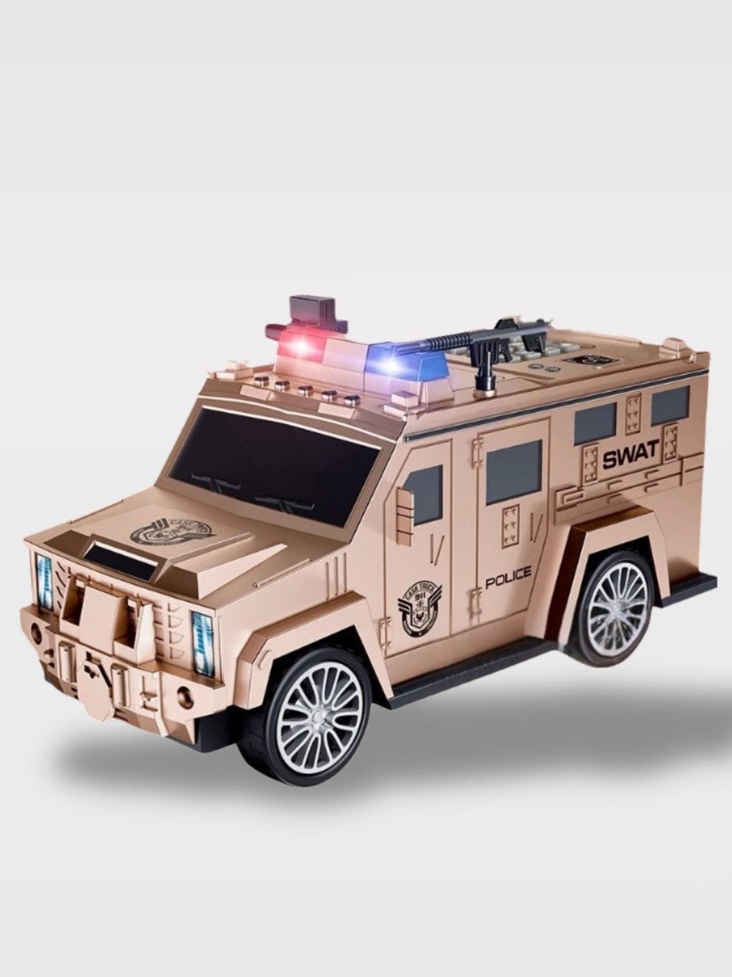 Tirelire Voiture De Police À Mot De Passe | Sécurité Le Garde-City – Camion Bronze