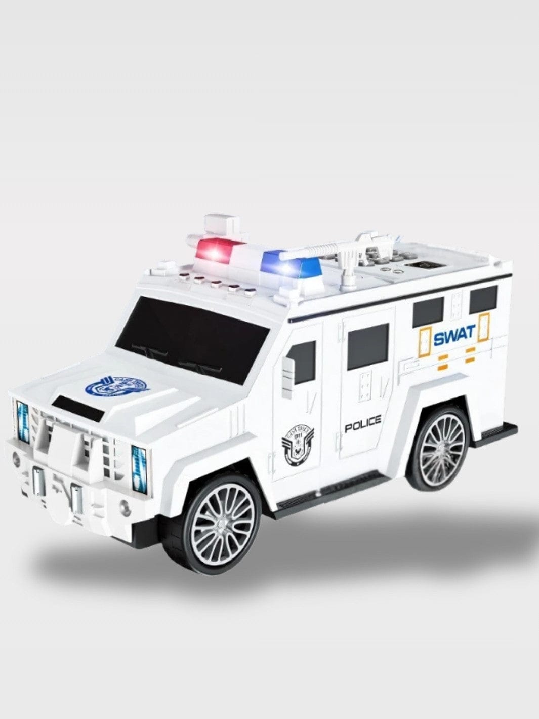 Tirelire Voiture De Police À Mot De Passe | Sécurité Le Patrouilleur – Camion Blanc