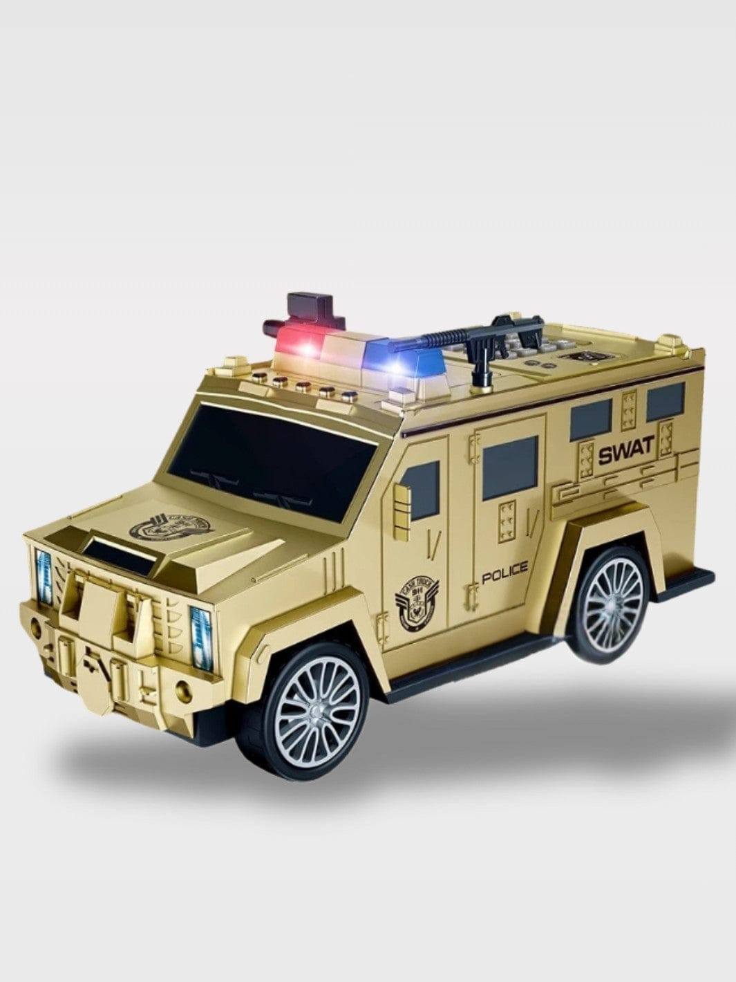 Tirelire Voiture De Police À Mot De Passe | Sécurité Le Sergent – Camion Doré