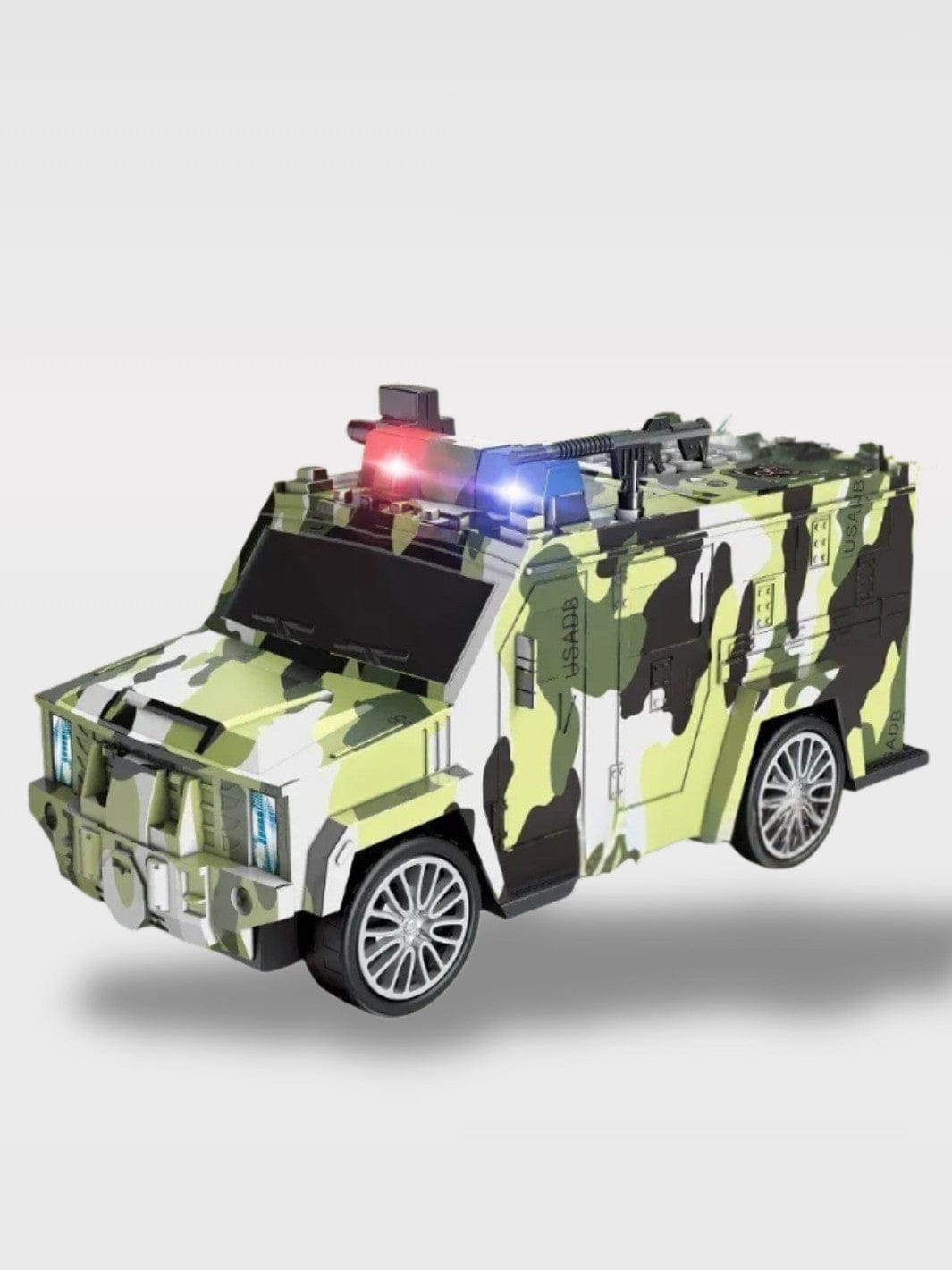 Tirelire Voiture De Police À Mot De Passe | Sécurité Le Vigoureux – Camion Vert / Kaki